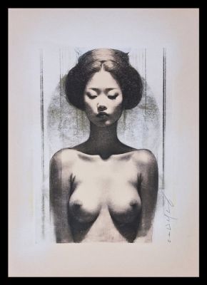 Emma Wildfang - 1 Monotype original en couleur - Original artwork "The Untouched" - Contours of Intimacy Edition | Catawiki