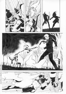 Continue Shopping | GWENPOOL #3 PAGE 8 ORIGINAL PAGE BY STEFANO NESI | Scott’s Collectables