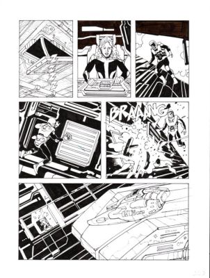 Bonazzi, Germano - 3 Original page - Nathan Never Gigante #10 - "I ribelli di marte" - 2000 | Catawiki