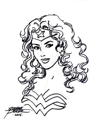 Pérez, George - Wonder Woman Sketch! | Comic Book Art Gallery