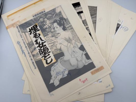 Ken Tsukikage - 22 Original page - Ken Tsukikage - Original page - Buried Woman Fallen: Beautiful Edo Period Drama - 1999 | Catawiki