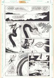 Drew Geraci, Dusty Abell - Superman/wonder woman: whom gods destroy elseworlds #2 p. 37 - superman vs. Giant serpent - 1997