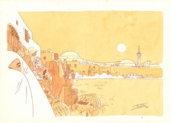 Ruben Pellejero | Illustration originale, Istanbul - Le Poignard d’Istamboul - Les Aventures de Dieter Lumpen | Daniel Maghen