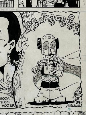 Stephen DeStefano (Penciller) + Karl Kesel (inks) - 1 Original page - ’Mazing Man - Easy Money - 1985 | Catawiki