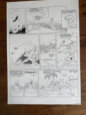 Henriet, Alain - 1 Original page - Golden Cup T1, planche 42 - 2003
