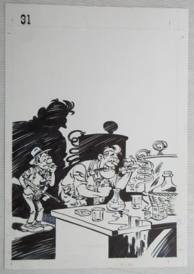 Berck - 1 Original cover - Sammy - Foezel en blauwe bonen / Alcool aux pruneaux - 1994 | Catawiki