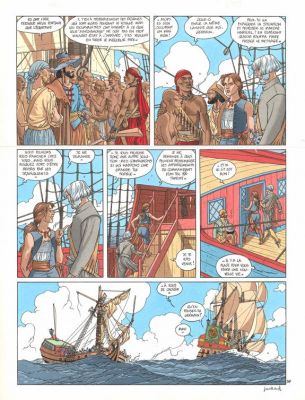 André Juillard - Planche originale n°37 - Ni Dieu ni Diable - Plume aux Vents