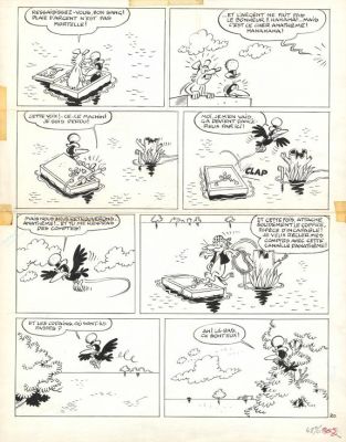 Raymond Macherot | Planche originale n°30 parue dans Spirou n°1804 - Sybilline contre les pirates - Sibylline | Daniel Maghen