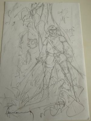 Hermann (Huppen, Hermann) - 1 Original preliminary drawing - Les Tours de Bois-Maury | Catawiki