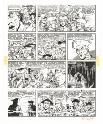 Victor Hubinon | Planche originale n°42, publiée dans Pilote n°286 - Mort ou vif - Barbe-Rouge | Daniel Maghen