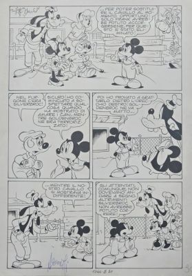 Asteriti, Sergio - 1 Original page - Topolino - n. 1344 “Topolino e la faccenda Goldenbroc” pag. 30 | Catawiki