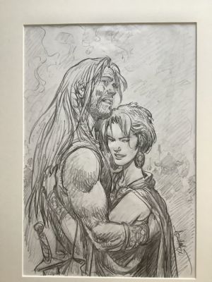 Aouamri Mohamed - 1 Original drawing - saga valta - Original illustration - 2014 | Catawiki