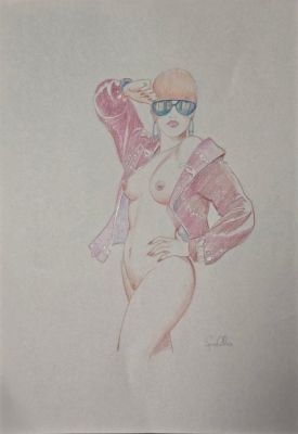 Frollo, Leone - 1 Original colour drawing - Pink Temptatio | Catawiki