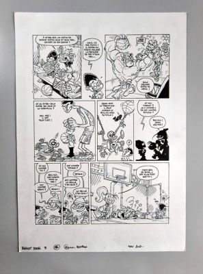 Momo (Mauricet, Alain) - 1 Original page - Basket Dunk - T 5 - 2007 | Catawiki