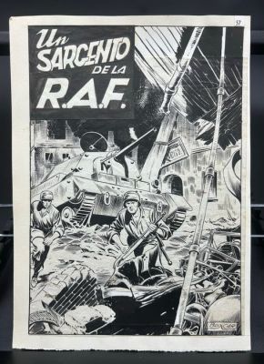 Boixcar (Sánchez Boix, Guillermo) - 24 Original page - Complete original story - Un Sargento de la R. A. F. | Catawiki