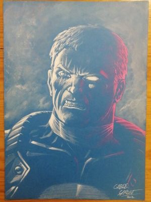 Atilio Rojo - 1 Original colour drawing - Cable - Cable - 2013 | Catawiki