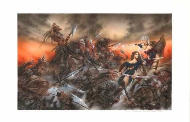 Luis Royo - Illustration originale - Science fiction - 2004 - Malefic Time