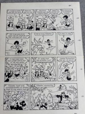 Jef Nys - 1 Original page - Jommeke - De vliegende voetmat - 1997 | Catawiki