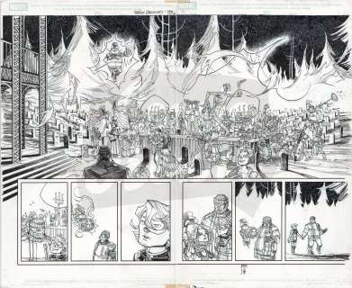 Jorge Coelho | Haunted Mansion #5, Pages 14-15 (double page spread) | ComicHeart