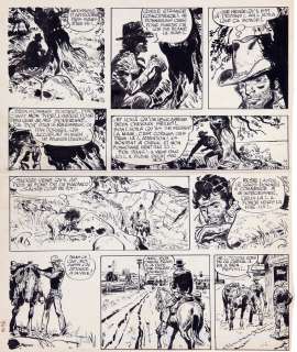 Jijé | Jerry Spring, planche n°39 à l’encre de Chine… | Millon