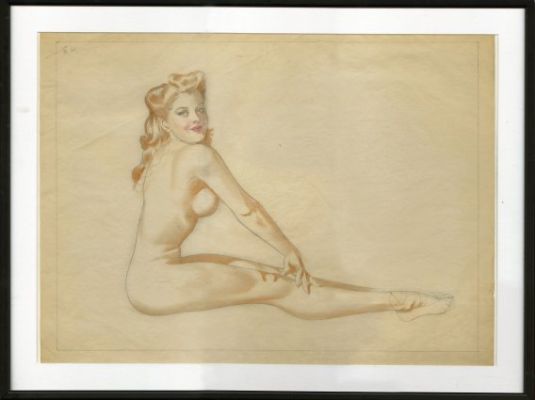 Vargas, Alberto - ESQUIRE’S 1944 VARGA CALENDAR YEARBOOK Preliminary Art | ComicConnect