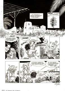 Planche originale 14 d‘ARIA Tome 7 Le Tribunal des corbeaux par Michel WEYLAND