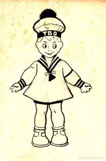 ORIGINAL DE OPISSO DEL NIÃ‘O TBO., MASCOTA DEL TBO (BUIGAS, 1917) 21 X 15 CMS. TINTA SOBRE PAPEL.
