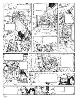 Philippe ADAMOV - Planche originale page 7, Tome 5 - Le vent des dieux, La balade de Mizu