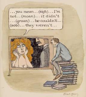 EDWARD GOREY. (TELEVISION) Riveting Soap Opera. | Swann Galleries