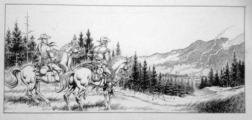 Magnus | original drawing for Tex, special giant album (Texone) no. 9  - (1999) | Catawiki