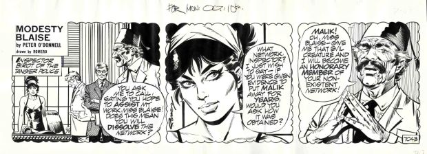 Enric Badia Romero | Modesty Blaise – Romero – Daily strip original #7034 | Origin Of Comics