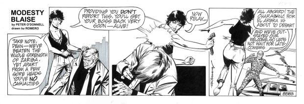 Enric Badia Romero | Modesty Blaise – Romero – Daily strip original #8583 | Origin Of Comics