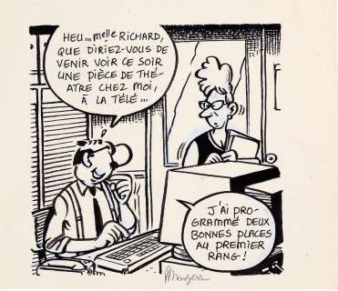 Margerin | Lucien, illustration à l’encre de Chine et… | Millon