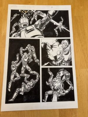 X-O Manowar 12 pg 19 first series Valiant Original Art