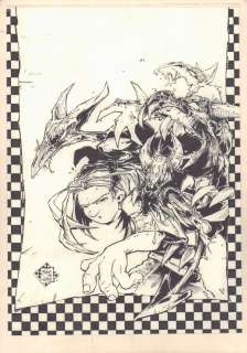 Trent Kaniuga - combo magazine cover - 1995 signed