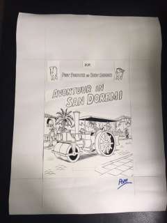 Pom (Van Hove, Jozef ) | Originele cover  - Piet Pienter en Bert Bibber  - Avontuur in San Doremi | Catawiki