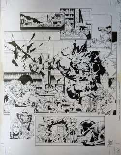 Adam Kubert / Dan Green - Wolverine #93 DPS p.20-21 HUGE! 17x22 1995