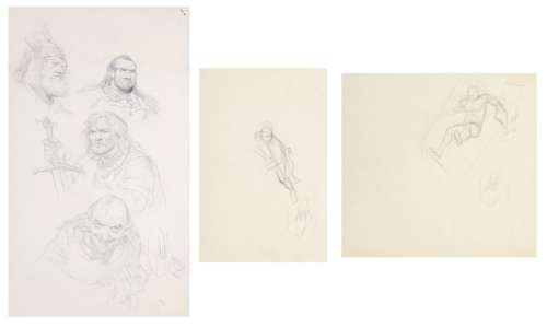 Delaby | Murena, ensemble de 4 recherches détaillées de… | AZ auction