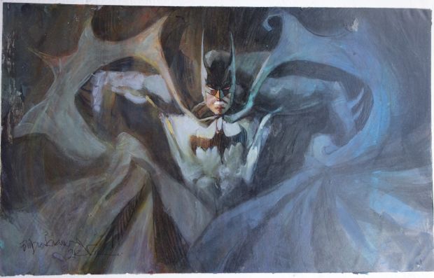 Bill Sienkiewicz | For Sale: Batman Painting By Bill Sienkiewicz | ComicArtFans Classifieds