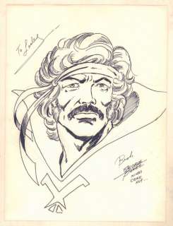 George Perez - corsair from starjammers portrait - signed