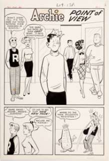 Harry Lucey Pep #160 Complete 6-Page Story Original Art (Archie Comics, 1963). Lucey puts some great - | Heritage