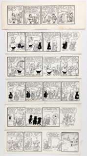 Rick Hackney Sir Bagby Daily Comic Strip Original Art Group of 12 (Adcox-Lenahan/McClure Syndicate, 1959-62). - | Heritage