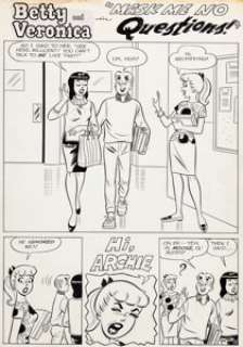Archie’s Girls Betty and Veronica Complete 6-Page Story Original Art (Archie Comics, 1964). Betty Cooper goes - | Heritage