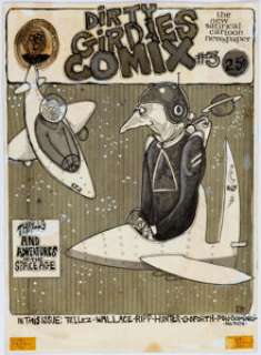 Larry Rippee Dirty Girdie’s Comix #3 Cover Original Art (White Tower Productions, 1969). Rippee (aka - | Heritage