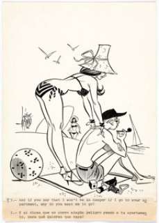 Hector Alfonso Loco Lindo Magazine (nn) Gag Cartoon Original Art (Loco Lindo, c. 1950s). Alfonso geared his - | Heritage