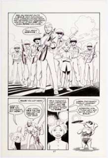 Marc Hempel and Mark Wheatley Jonny Quest #14 Page 27 Original Art  (Comico, 1986). An exemplary Jonny Quest -
