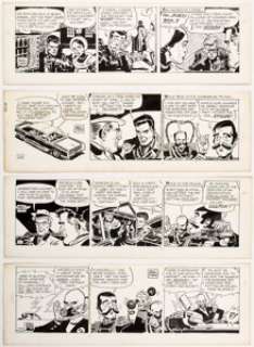 Frank Robbins Johnny Hazard Daily Comic Strip Original Art Group of 4 (King Features Syndicate, 1967). Four - | Heritage
