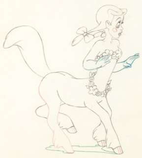 Fantasia Centaur and Centaurette Animation Drawing Group of 2 (Walt Disney, 1940). A superb pair of original 16 - | Heritage