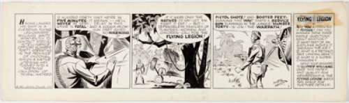Russell Keaton Flyin’ Jenny Daily Comic Strip Original Art #3 dated 1937 (Bell Syndicate, 1937). Just the the - | Heritage