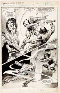 Val Mayerik The Savage Sword of Conan #94 Splash Page 37 Original Art (Marvel Comics, 1983). Bold internal - | Heritage